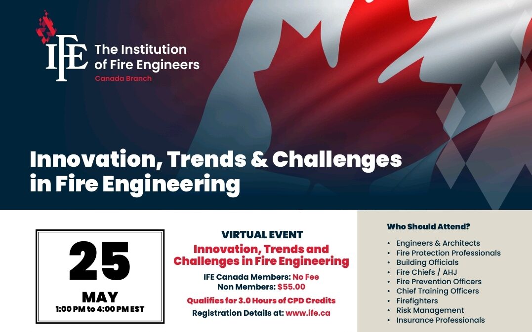 event title: innovation, trends and challenges in fire engineering